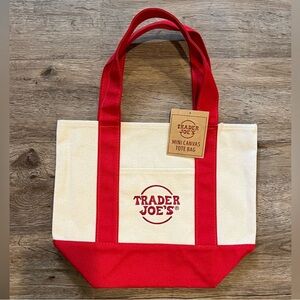 Trader Joe’s mini tote red